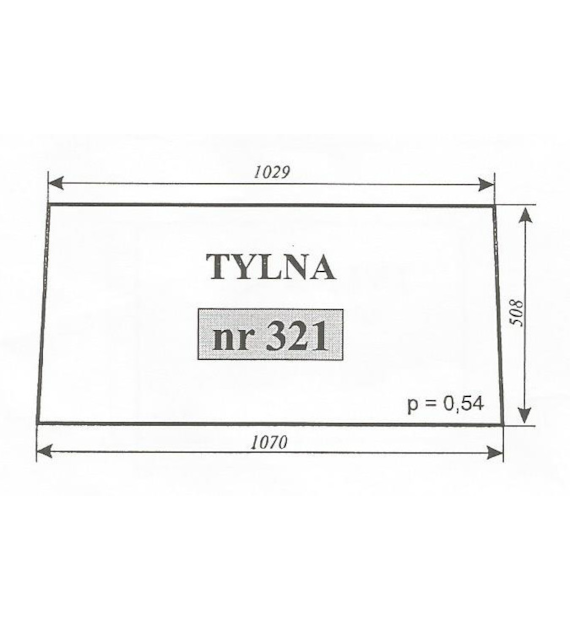 SZYBA 321 TYLNA C360 LUBSKO