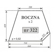 SZYBA 322 BOCZNA C360 LUBSKO