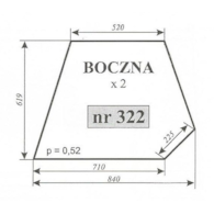 SZYBA 322 BOCZNA C360 LUBSKO