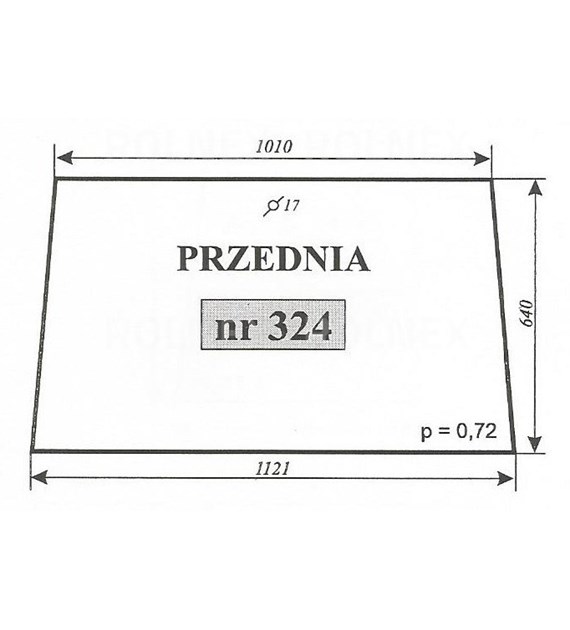 SZYBA 324 PRZEDNIA MF255 ZAMOŚĆ