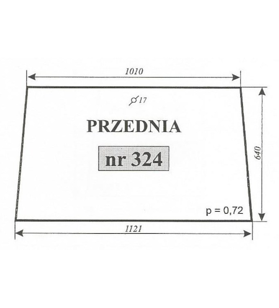 SZYBA 324 PRZEDNIA MF255 ZAMOŚĆ