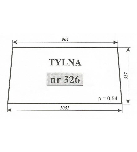 SZYBA 326 TYŁ MF 235 255 POM ZAMOŚĆ