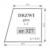 SZYBA 327 DRZWI GÓRA MF255 POM ZAMOŚĆ