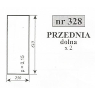 SZYBA 328 PRZÓD DÓŁ MF 235 255 POM ZAMOŚ