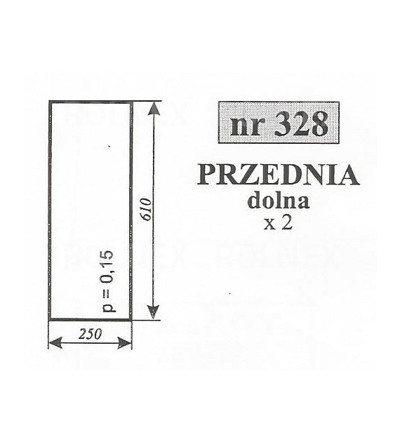SZYBA 328 PRZÓD DÓŁ MF 235 255 POM ZAMOŚ