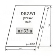SZYBA 32A DRZWI PRAWE STAŁE C360 SOKÓŁKA