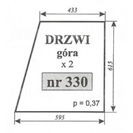SZYBA 330 DRZWI GÓRA MF235 POM ZAMOŚĆ