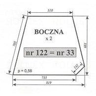 SZYBA 33=122 BOCZNA C360 SOKÓŁKA