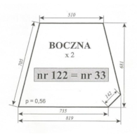 SZYBA 33=122 BOCZNA C360 SOKÓŁKA