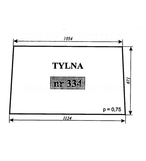 SZYBA 334 TYŁ C330 POM ZAMOŚĆ