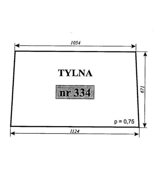 SZYBA 334 TYŁ C330 POM ZAMOŚĆ