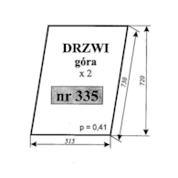 SZYBA 335 DRZWI GÓRA C330 C360 ZAMOŚĆ
