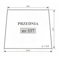 SZYBA 337 PRZEDNIA T25 ZAMOŚĆ