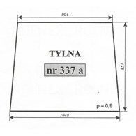 SZYBA 337A TYLNA T25 ZAMOŚĆ