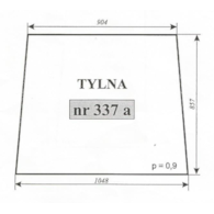 SZYBA 337A TYLNA T25 ZAMOŚĆ