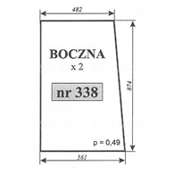 SZYBA 338 BOK T25 POM ZAMOŚĆ