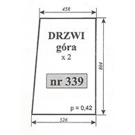 SZYBA 339 DRZWI GÓRA T25 POM ZAMOŚĆ