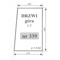 SZYBA 339 DRZWI GÓRA T25 POM ZAMOŚĆ