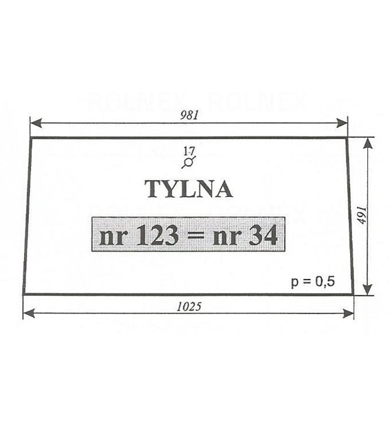 SZYBA 34=123 TYLNA C360 SOKÓŁKA