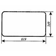 SZYBA 347 TYLNA DOLNA URSUS 1634