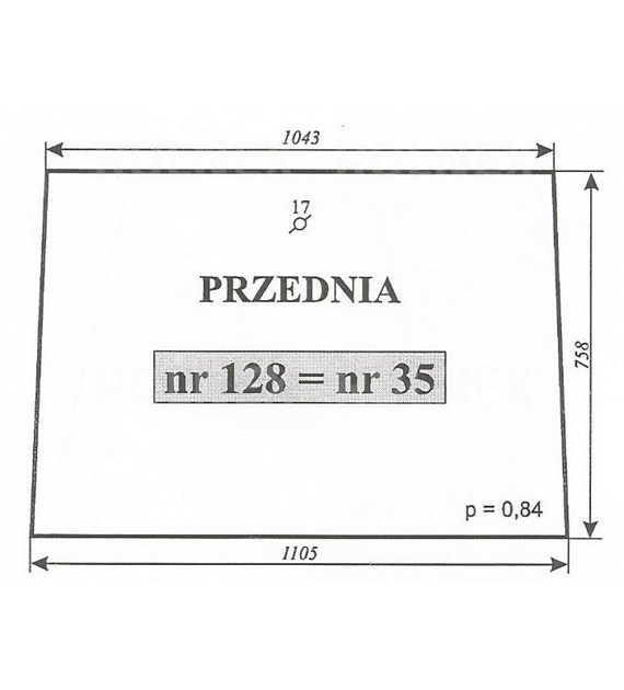 SZYBA 35=128 PRZEDNIA C360 SOKÓŁKA