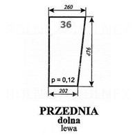 SZYBA 36 PRZEDNIA DOLNA MF255 LUBSKO