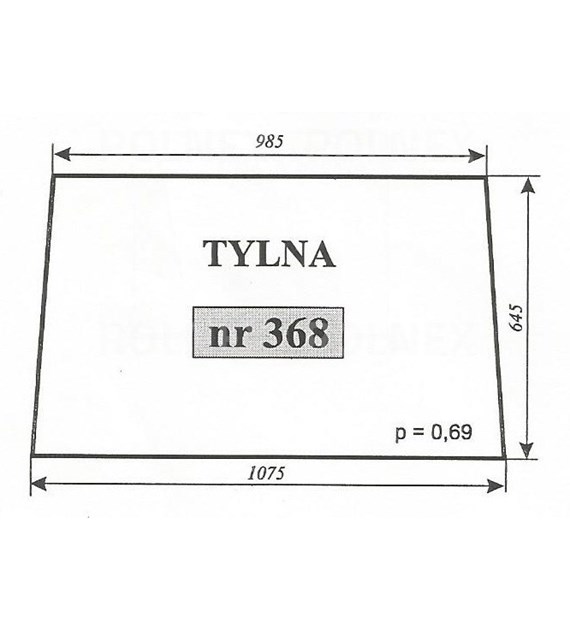 SZYBA 368 TYŁ C330 MF CIECHOCIN