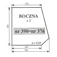 SZYBA 376-383  C330; MF 235 255 NT SMOLNIKI