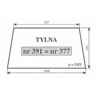 SZYBA 377=384=391=398=405=419=426 TYŁ NIMET DE 25T; C330; MF 2XX NT KOJA