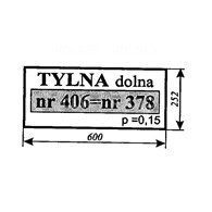 SZYBA 378 TYLNA MAŁA DOLNA C330 SMOLNIKI