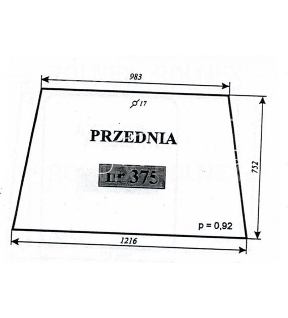 SZYBA 382=375 PRZEDNIA C360 C330 SMOLNIKI