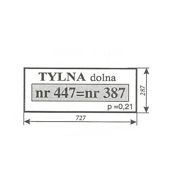 SZYBA 387=413=447 TYŁ DÓŁ URSUS KOJA NIMET DE 25T