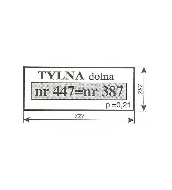 SZYBA 387=413=447 TYŁ DÓŁ URSUS KOJA NIMET DE 25T