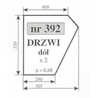 SZYBA 392=399 DRZWI DÓŁ MF 235 255 KOJA