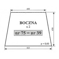 SZYBA 39=50=75 BOK MF255 CHEŁMŻA LUBSKO