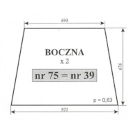 SZYBA 39=50=75 BOK MF255 CHEŁMŻA LUBSKO