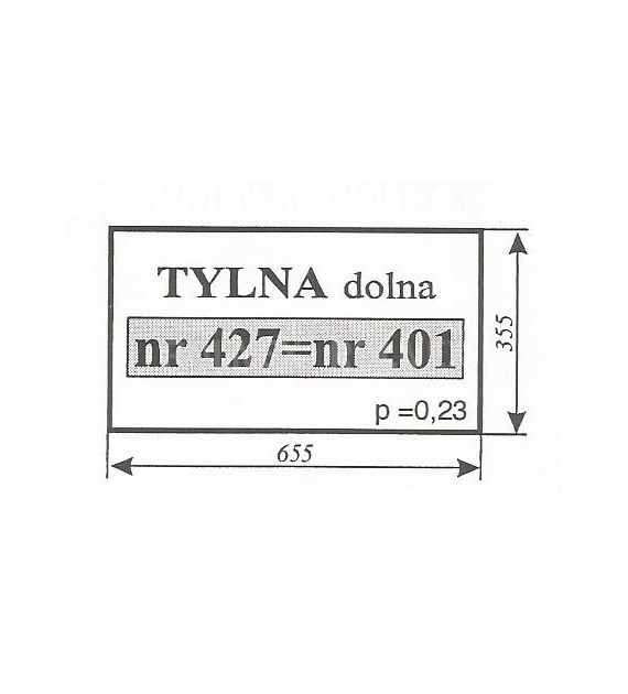 SZYBA 401=427 TYLNA MF225 SMOLNIKI