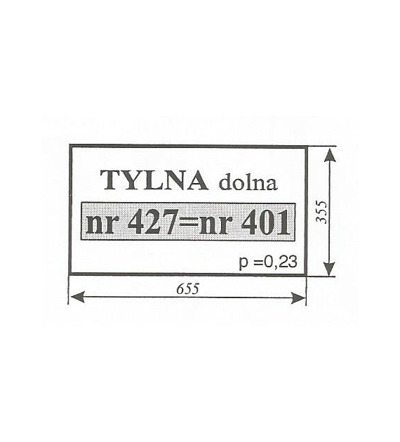 SZYBA 401=427 TYLNA MF225 SMOLNIKI