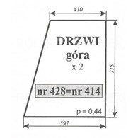 SZYBA 414=421=428 DRZWI GÓRA URSUS 3512 C360 MF235 NT KOJA NIMET DE 25T