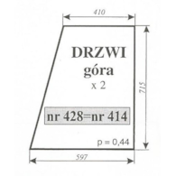 SZYBA 414=421=428 DRZWI GÓRA URSUS 3512 C360 MF235 NT KOJA NIMET DE 25T