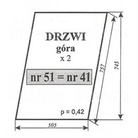 SZYBA 41=51=69 DRZWI GÓRA MF255 CHEŁMŻA RÓWNIEŻ: LUBSKO