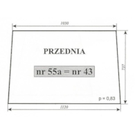 SZYBA 43=55A PRZÓD MF255 CHEŁMŻA LUBSKO
