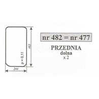 SZYBA 477=482 PRZÓD DÓŁ C330 KUNÓW