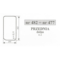 SZYBA 477=482 PRZÓD DÓŁ C330 KUNÓW