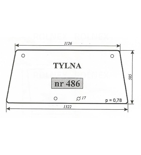 SZYBA 486 TYŁ URSUS 3512 KUNÓW