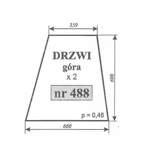 SZYBA 488 DRZWI GÓRA URSUS 3512 KUNÓW