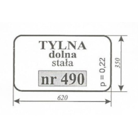 SZYBA 490 TYLNA MAŁA URSUS 3512