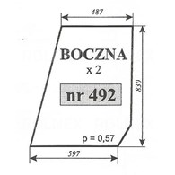 SZYBA 492 BOK T25 SOKÓŁKA
