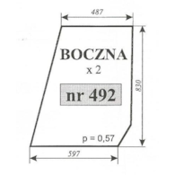 SZYBA 492 BOK T25 SOKÓŁKA