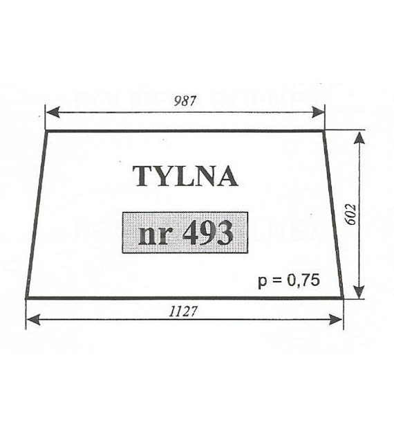 SZYBA 493 TYŁ T25 SOKÓŁKA